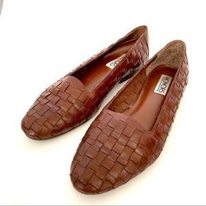 Woven Leather Loafers